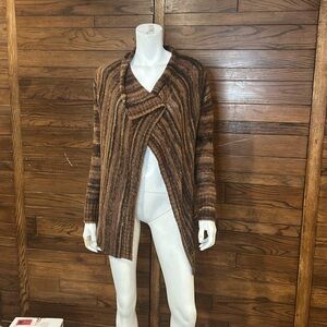 Cleo cardigan size X small brown tones knit